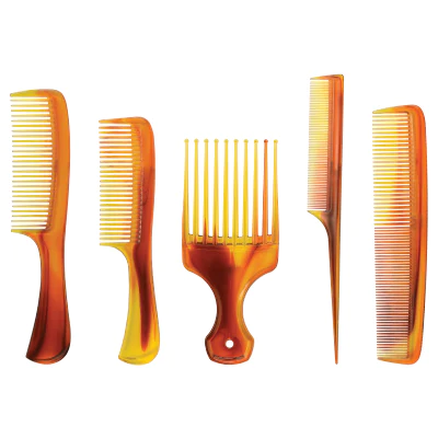 Assorted Tortoise Comb Set 5 pc #AR-38