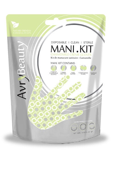 All-In-One Disposable Mani Kit With Chamomile Gloves