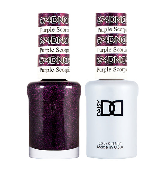 DND Duo Gel & Lacquer Purple Scorpio #674-Beauty Zone Nail Supply