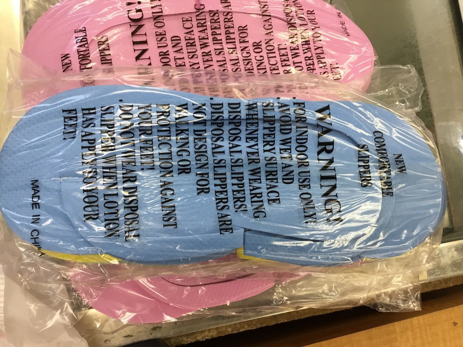 Disposal slippers pack 12 pair #1549-1-Beauty Zone Nail Supply