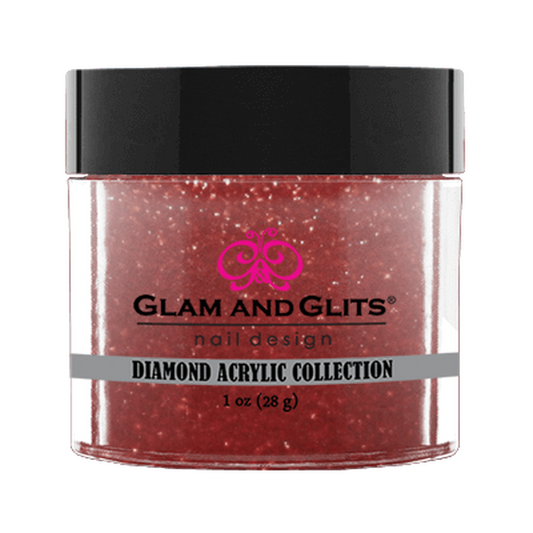Glam & Glits Diamond Acrylic (Shimmer) 1 oz Ruby Red - DAC89-Beauty Zone Nail Supply