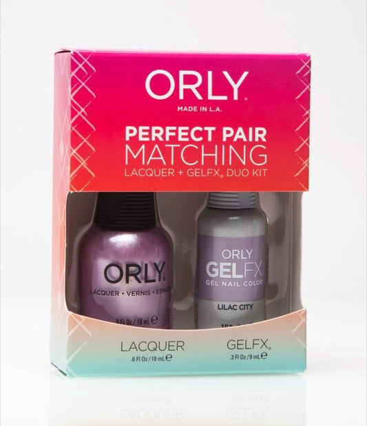 Orly Duo Lilac City (Lacquer + Gel) .6oz / .3oz 31222-Beauty Zone Nail Supply