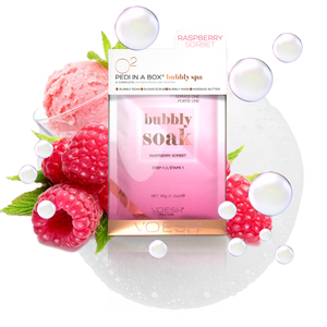 Voesh 4 in 1 Step O2 Bubbly Spa Raspberry Sorbet Box 50 Set