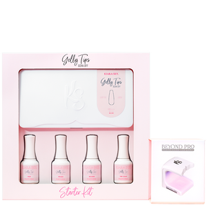 Kiara Sky Gelly Tips Starter Kit Square Medium With Flashcure LED #GK05-Beauty Zone Nail Supply