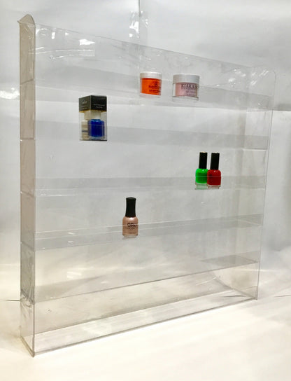 Wr019 wall rack double acrylic 192f-Beauty Zone Nail Supply
