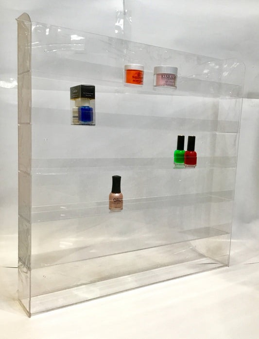 Wr019 wall rack double acrylic 192f-Beauty Zone Nail Supply