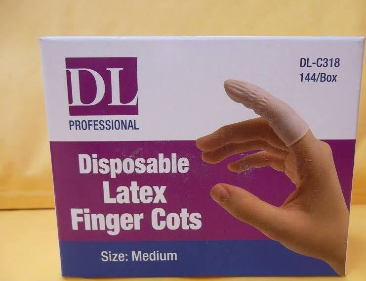 DL PRO LATEX FINGER COTS 144/BX #DL-C318-Beauty Zone Nail Supply