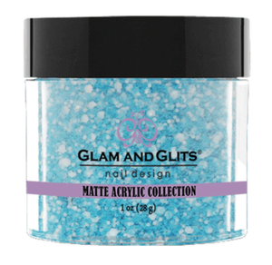 Glam & Glits Matte Acrylic Powder 1 oz Caribbean Coconut-MAT615-Beauty Zone Nail Supply