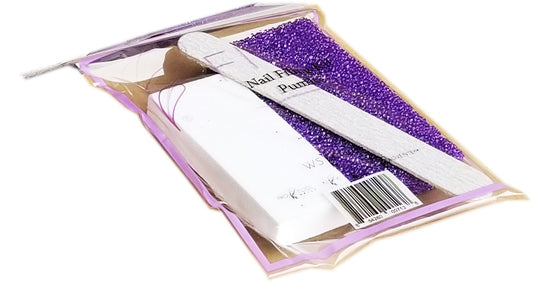 Fiori Pedicure Kit 4 (Pumice-Buffer-File-Pusher) #W24-Beauty Zone Nail Supply