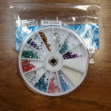 Load image into Gallery viewer, SS4 12CRW 12 Color Rhinestones Wheel-Beauty Zone Nail Supply