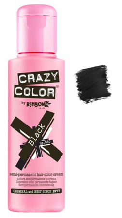 Crazy Color vibrant Shades -CC PRO 030 BLACK 150ML-Beauty Zone Nail Supply