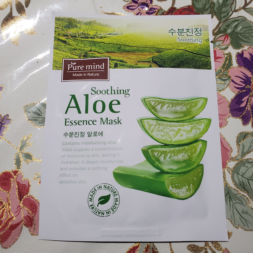Pure Mind Essence Mask Soothing Aloe 10 bag-Beauty Zone Nail Supply