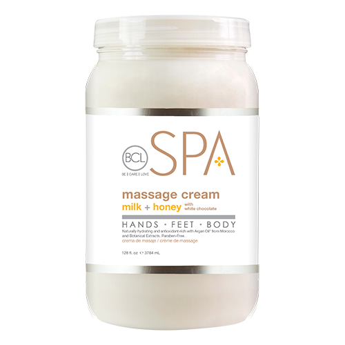 BCL SPA Massage Cream Milk + Honey with White Chocolate Gallon-Beauty Zone Nail Supply