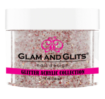 Glam & Glits Glitter Acrylic Powder (Glitter) 2 oz Jewel Red - GAC24-Beauty Zone Nail Supply