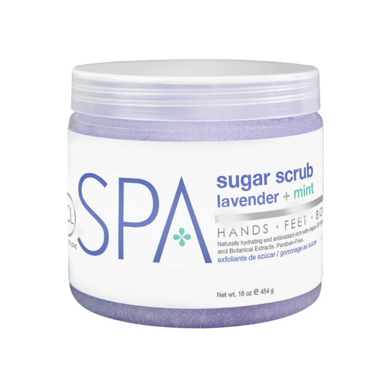 BCL SPA Sugar Scrub Lavender + Mint 16oz-Beauty Zone Nail Supply