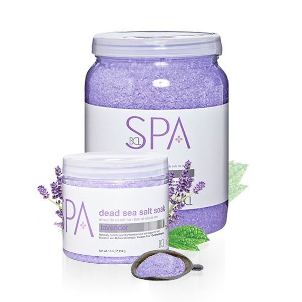 BCL SPA Dead Sea Salt Soak Lavender + Mint Gallon 128oz-Beauty Zone Nail Supply