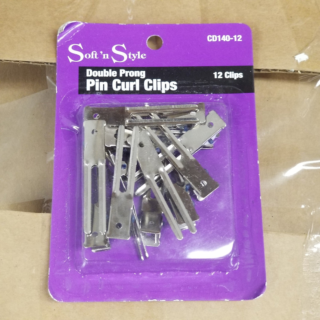 DOUBLE PRONG PIN CURL CLIPS-Beauty Zone Nail Supply
