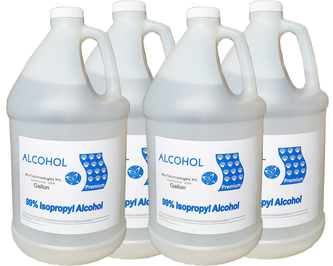 Isopropyl Alcohol 99% (Case 4 Gallon)-Beauty Zone Nail Supply