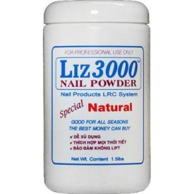 LIZ 3000 POWDER NATURAL 1.5 LB #36-Beauty Zone Nail Supply