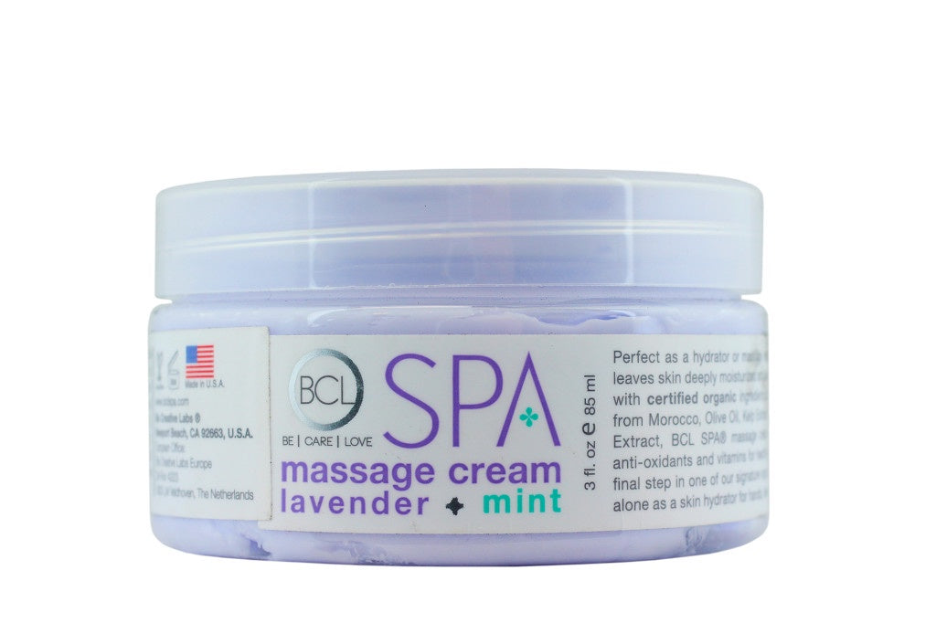 BCL SPA Massage Cream Lavender + Mint 3oz-Beauty Zone Nail Supply