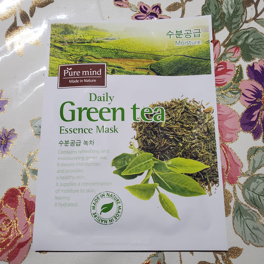 Pure Mind Essence Mask Daily Green Tea 10 bag-Beauty Zone Nail Supply
