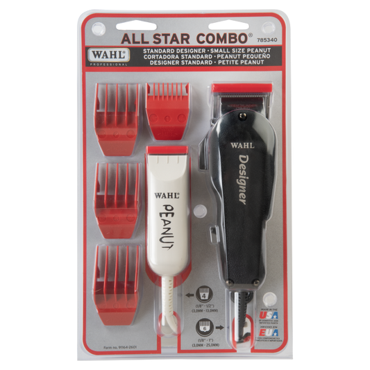Wahl All Star Combo - RED  (Peanut & Designer) 08331