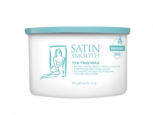 Satin Smooth Tea Tree Wax #Ssw14Ttg-Beauty Zone Nail Supply