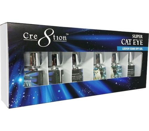 Cre8tion Super Cat eye Set 6 pc-Beauty Zone Nail Supply