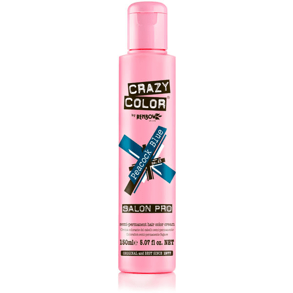 Crazy Color vibrant Shades -CC PRO 45 PEACOCK BLUE 150ML-Beauty Zone Nail Supply