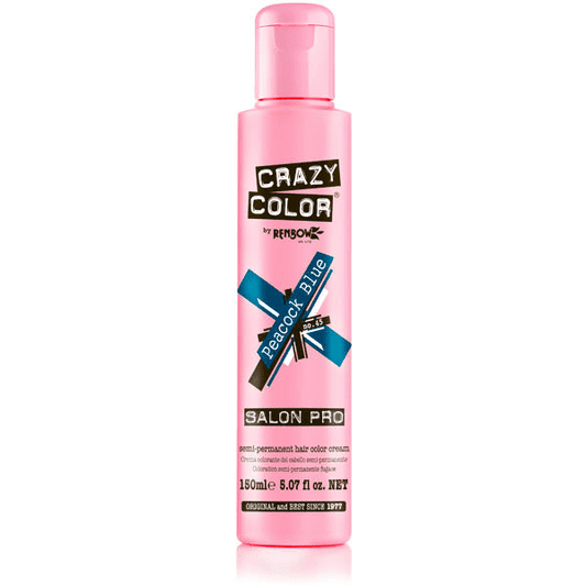 Crazy Color vibrant Shades -CC PRO 45 PEACOCK BLUE 150ML-Beauty Zone Nail Supply