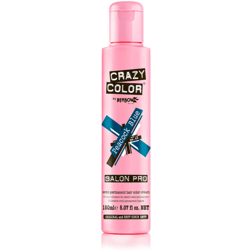 Crazy Color vibrant Shades -CC PRO 45 PEACOCK BLUE 150ML-Beauty Zone Nail Supply
