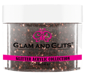 Glam & Glits Glitter Acrylic Powder (Glitter) 2 oz Bronze - GAC17-Beauty Zone Nail Supply