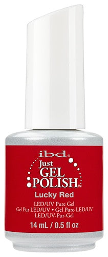 Just Gel Polish Lucky Red 0.5 oz #56584-Beauty Zone Nail Supply