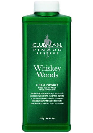 Clubman - Whiskey Woods Finest Powder Tabacco e Legno da 255 g-Beauty Zone Nail Supply
