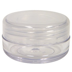 Clear Plastic Jars twist cap lip Bag of 25 pc FSC471-Beauty Zone Nail Supply