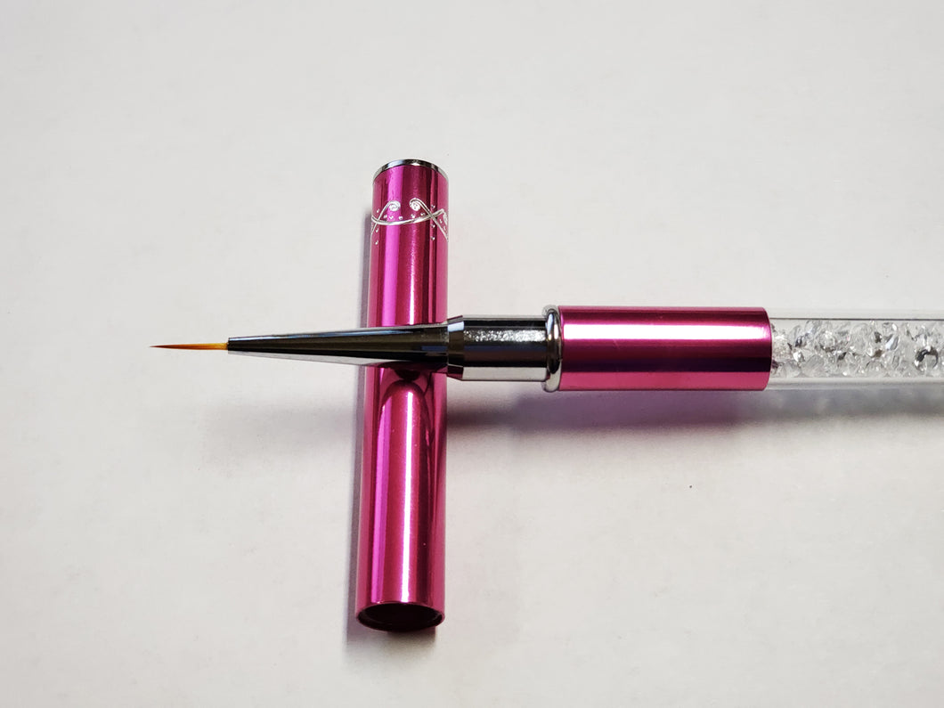 Detail nail art brush Pink handle 9.00 mm-Beauty Zone Nail Supply