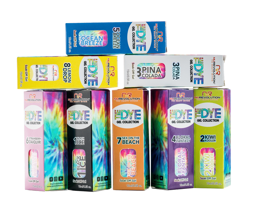 Nurevolution Tiedye Gel TieDye Gel set #2 kit-Beauty Zone Nail Supply