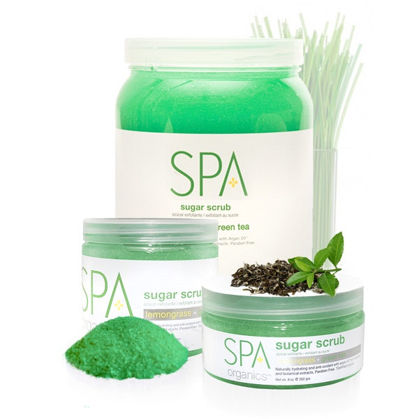 BCL SPA Sugar Scrub Lemongrass + Green Tea Gallon-Beauty Zone Nail Supply