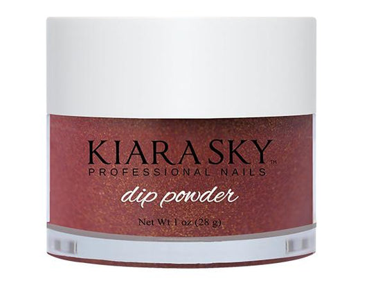 Kiara Sky Dip Powder -D457 Frosted Pomegranate-Beauty Zone Nail Supply