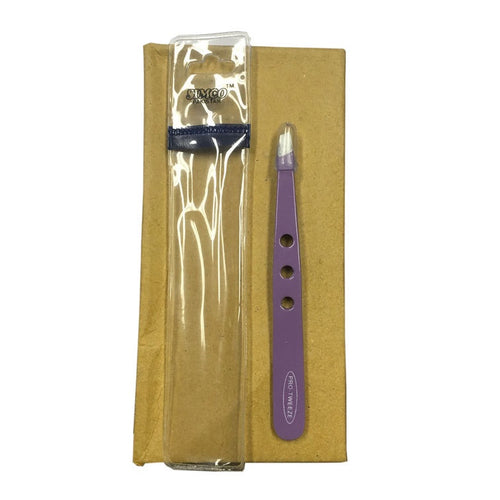 Pro-Tweeze 3 Hole Purple Stainless Steel Slant Tip - BeautyzoneNailSupply