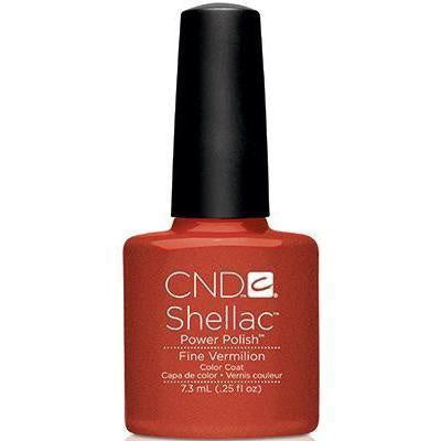 Cnd Shellac Fine Vermilion .25 Fl Oz-Beauty Zone Nail Supply