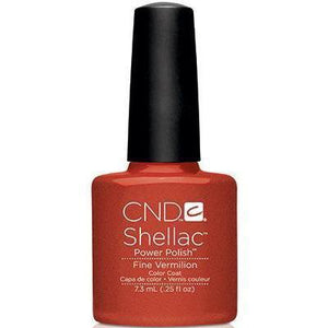 Cnd Shellac Fine Vermilion .25 Fl Oz-Beauty Zone Nail Supply