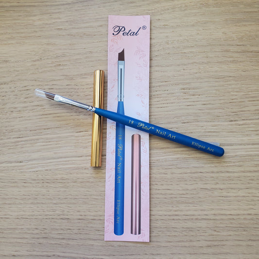 #18 Petal Nail Art Brush Ellipse Arc With Cap-Beauty Zone Nail Supply