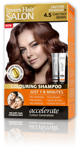 Lover"s Hair Color Shampoo Chestnut Brown #4.5 2oz