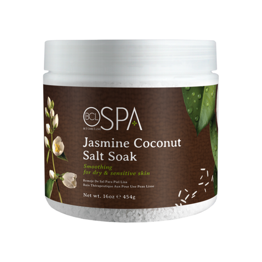 BCL SPA Jasmine Coconut Salt Soak 16oz-Beauty Zone Nail Supply