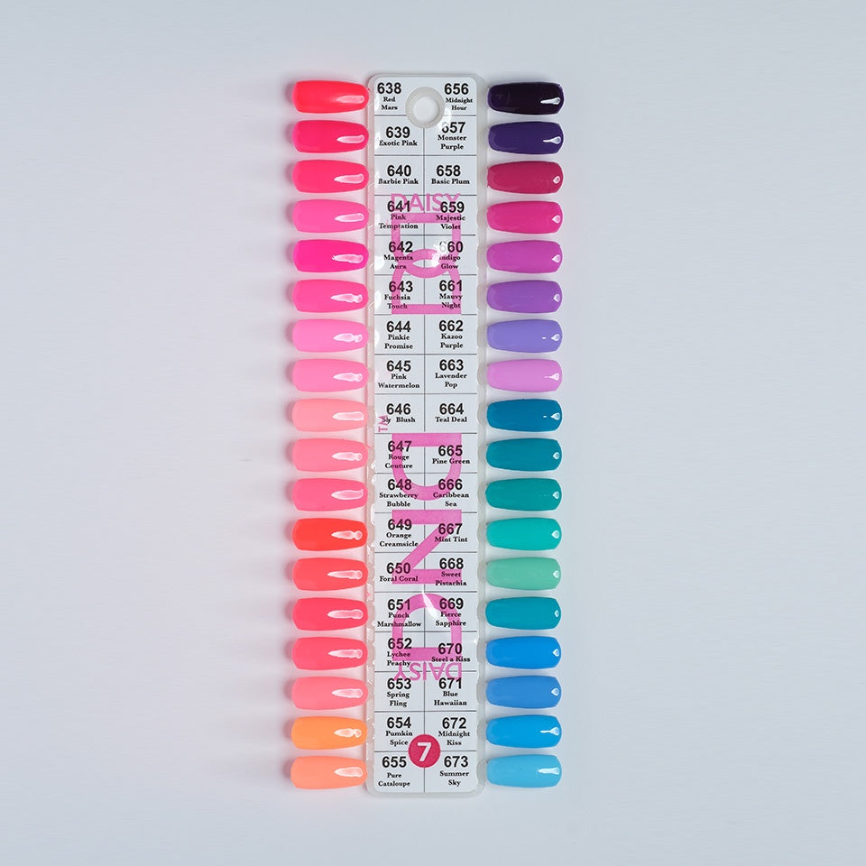 DND Duo Color Swatches 36 color– Single – 7-Beauty Zone Nail Supply