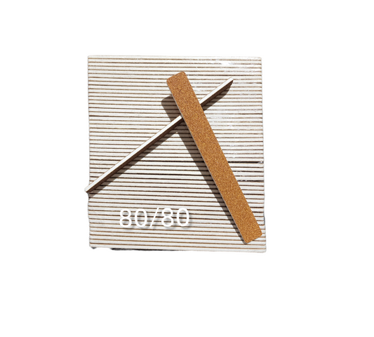 Nail File Square 7" 80/80 Garnet 50 pc #F533