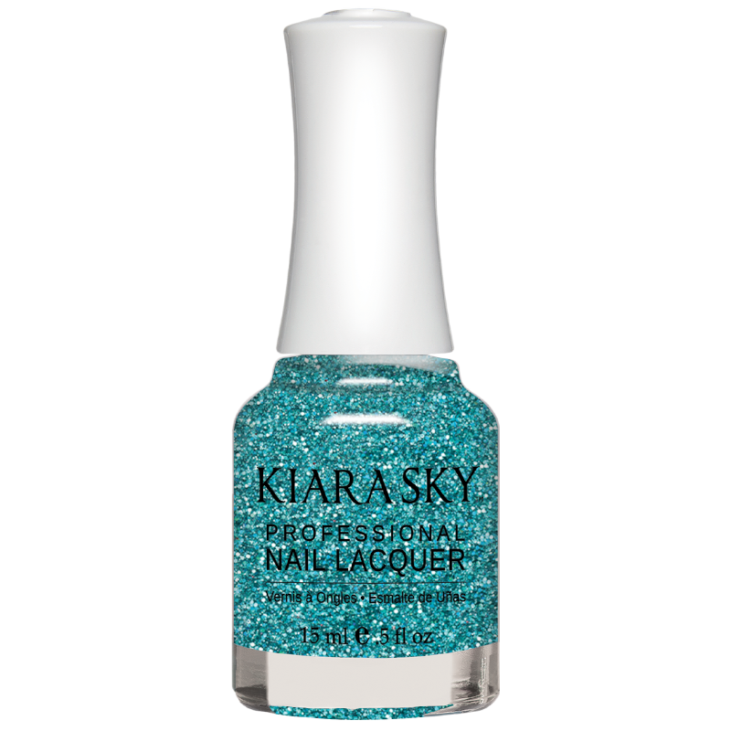 Kiara Sky All In One Nail Lacquer 0.5 oz Cosmic Blue N5075-Beauty Zone Nail Supply