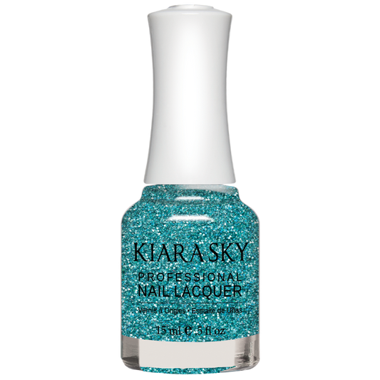 Kiara Sky All In One Nail Lacquer 0.5 oz Cosmic Blue N5075-Beauty Zone Nail Supply