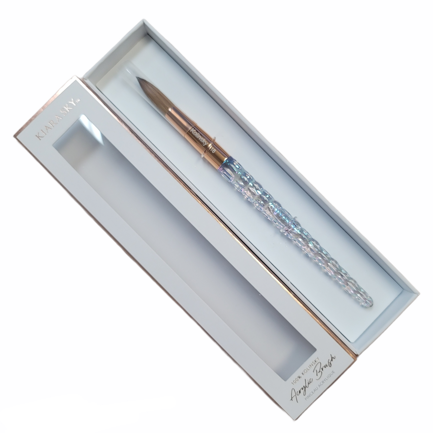 Kiara Sky Acrylic Nail Brush Kolinsky size 18